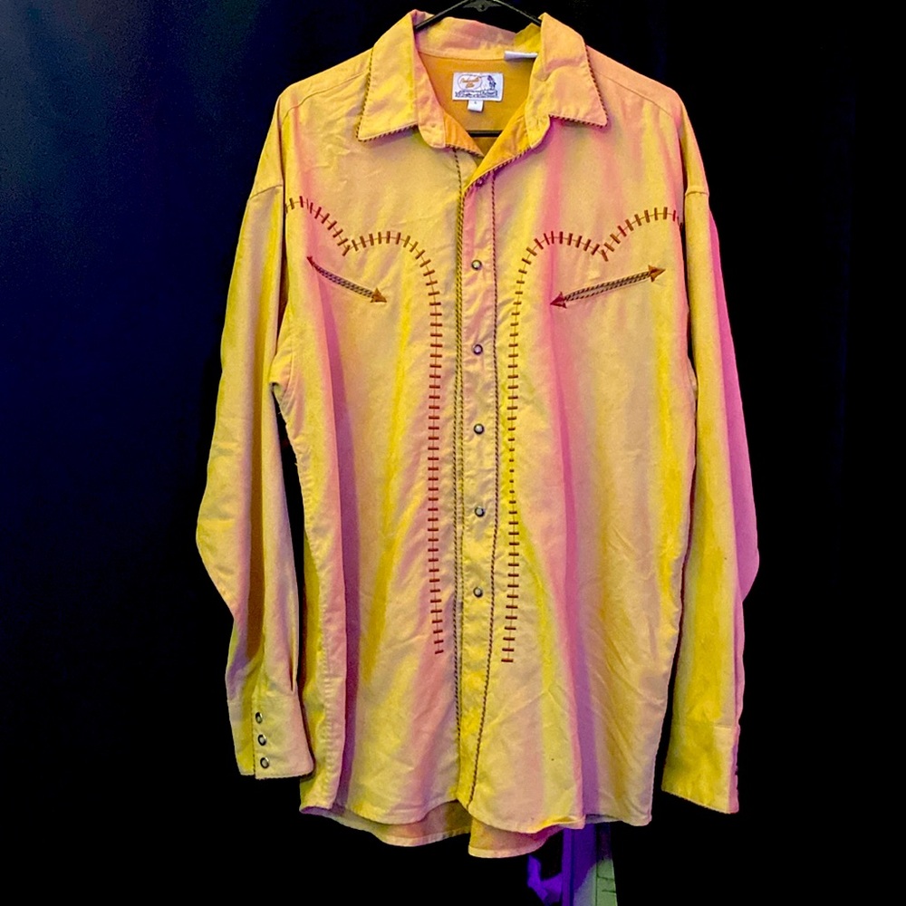 Panhandle Slim Retro Western Pearl snap, Polyester, high quality